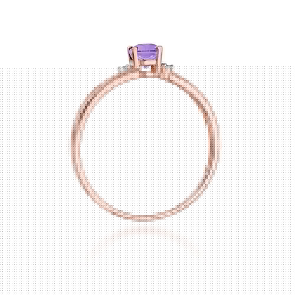 Gold Ring With Tanzanite And Diamonds