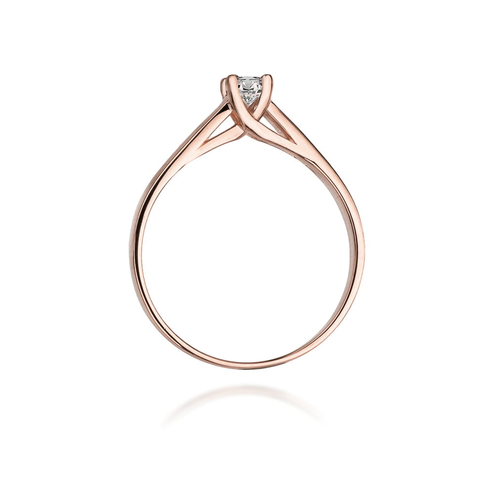 Auksinis Žiedas Su Deimantu