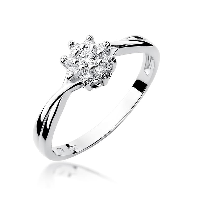 Auksinis Žiedas Su Deimantais