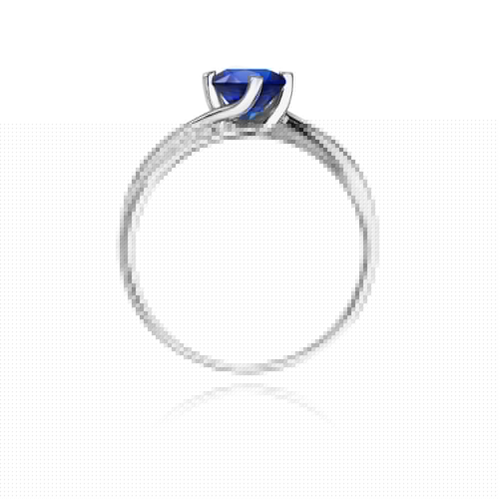 Gold Ring With Sapphire And Diamonds
