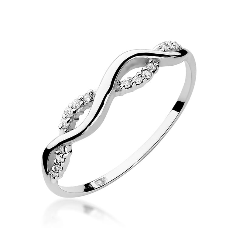 Auksinis Žiedas Su Deimantais