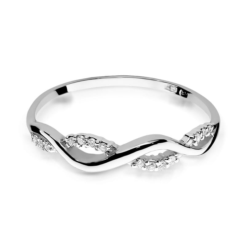 Auksinis Žiedas Su Deimantais