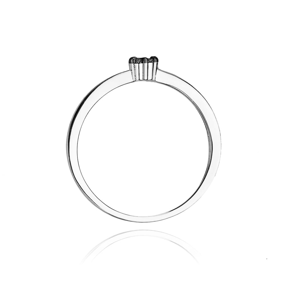 Gold Ring With Black Diamonds