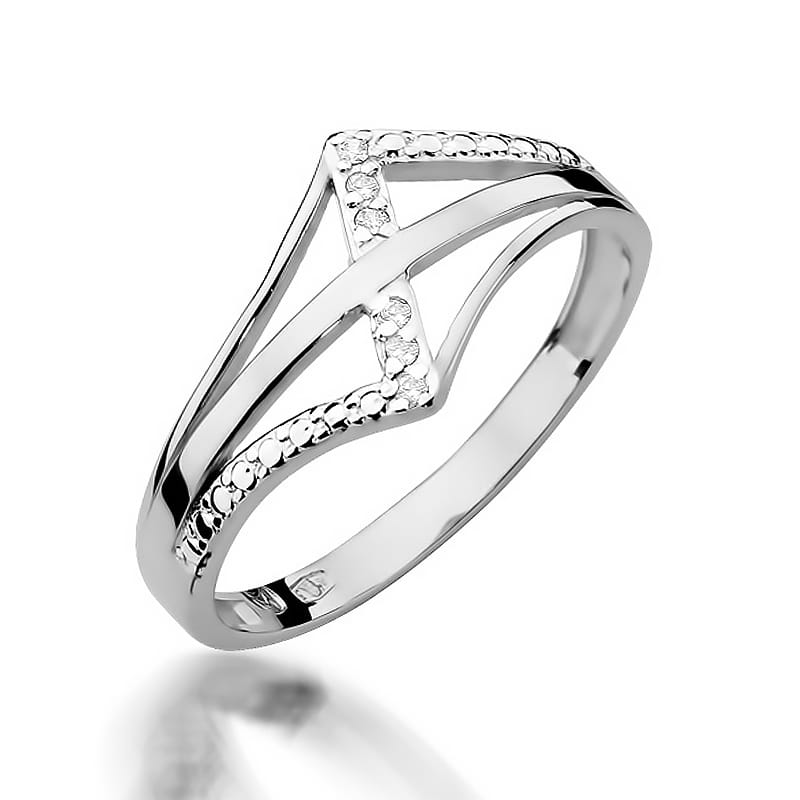 Auksinis Žiedas Su Deimantais