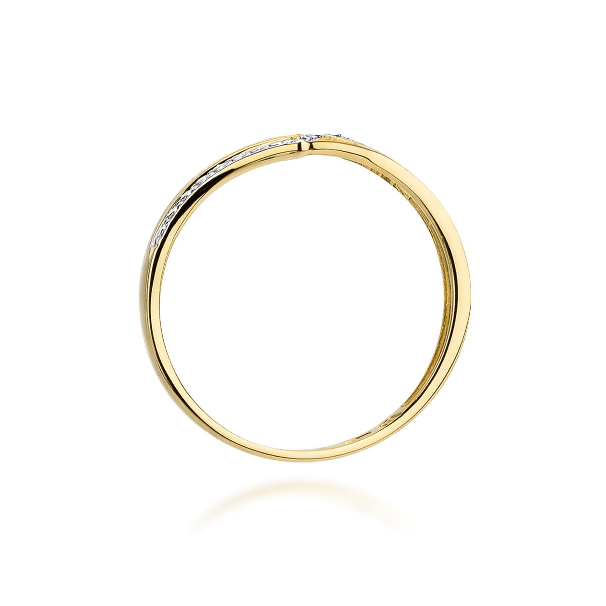 Auksinis Žiedas Su Deimantais