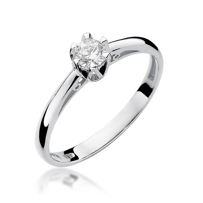 Auksinis Žiedas Su Deimantu