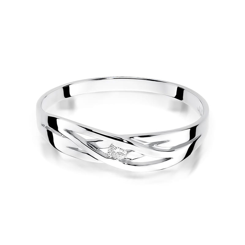 Auksinis Žiedas Su Deimantu