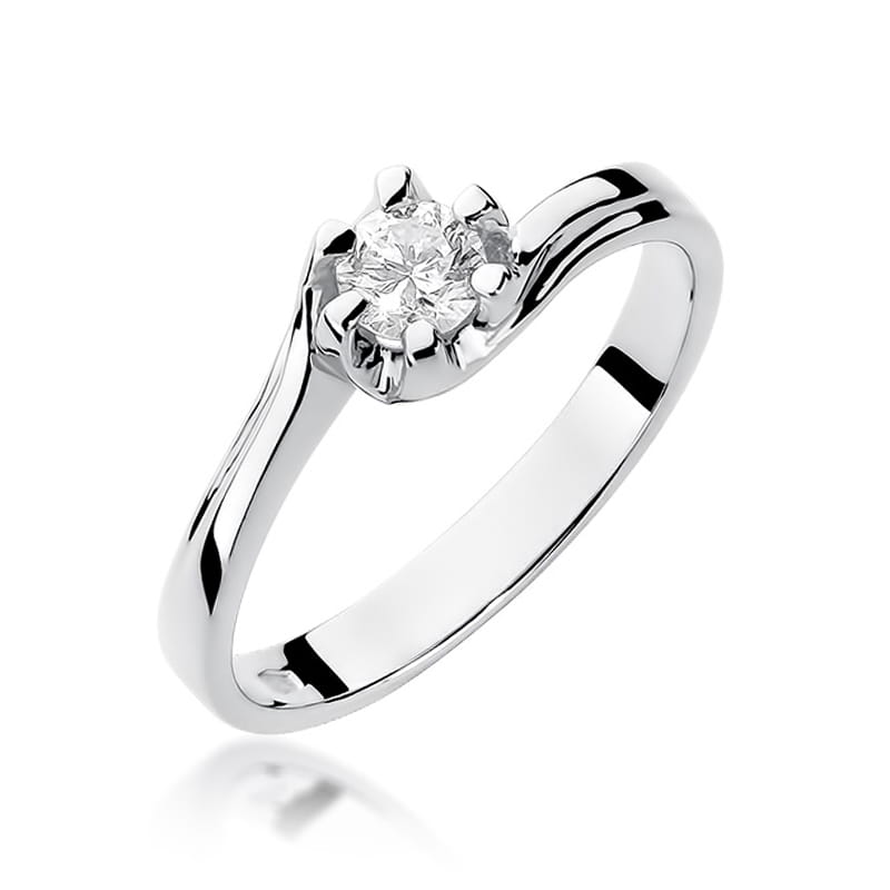 Auksinis Žiedas Su Deimantu