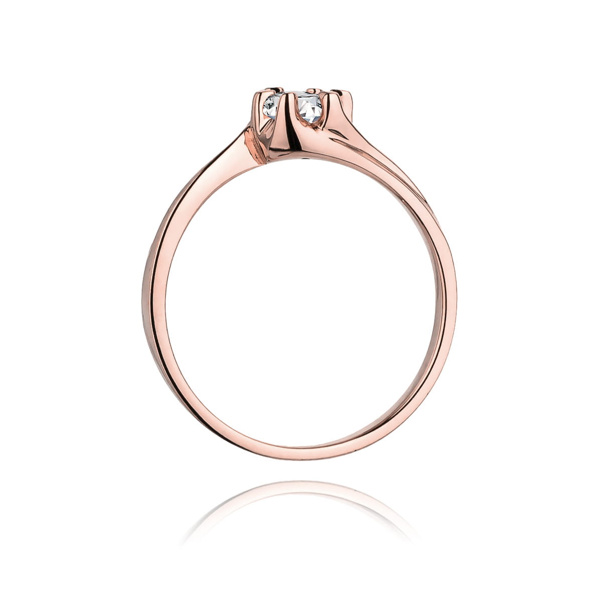 Auksinis Žiedas Su Deimantu