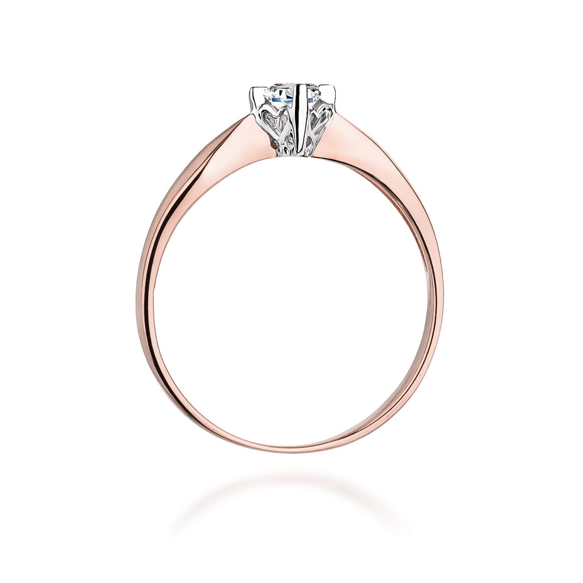 Auksinis Žiedas Su Deimantu