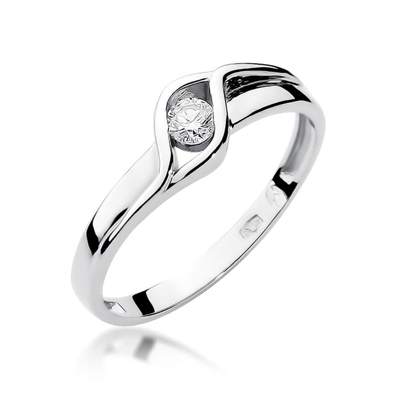 Auksinis Žiedas Su Deimantu