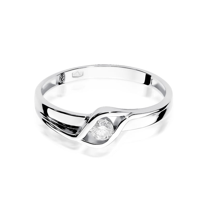 Auksinis Žiedas Su Deimantu