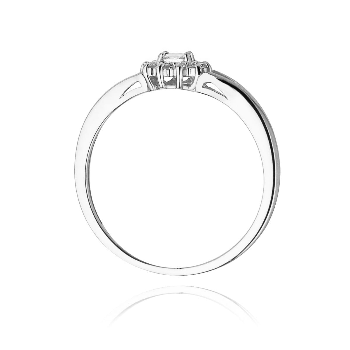 Auksinis Žiedas Su Deimantais