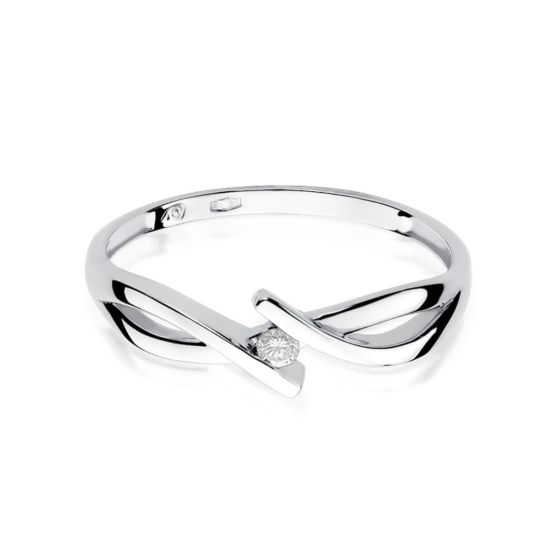 Auksinis Žiedas Su Deimantu