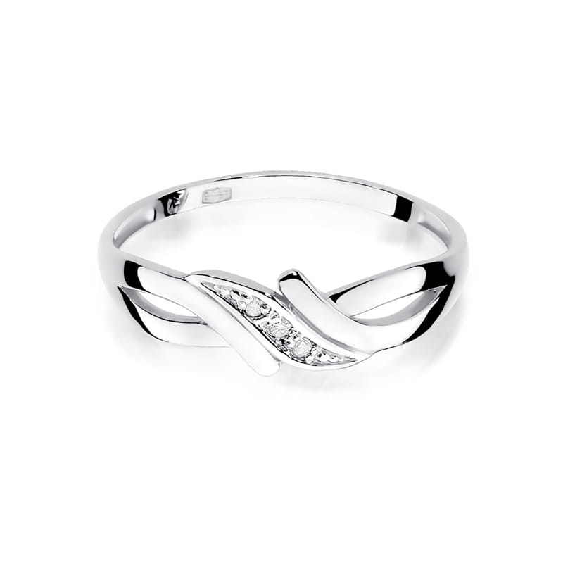 Auksinis Žiedas Su Deimantu