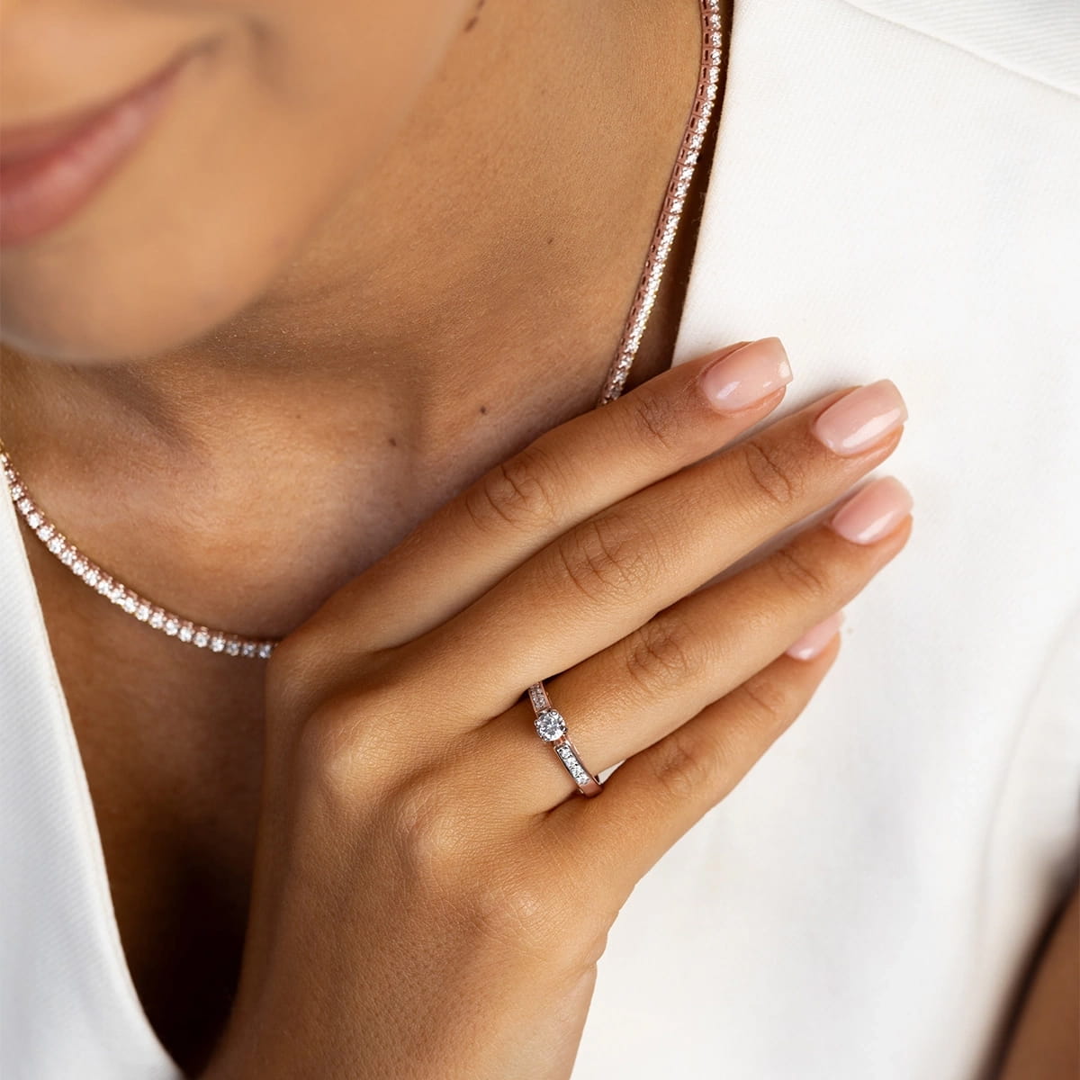 Auksinis Žiedas Su Deimantais