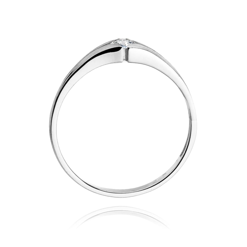 Auksinis Žiedas Su Deimantu