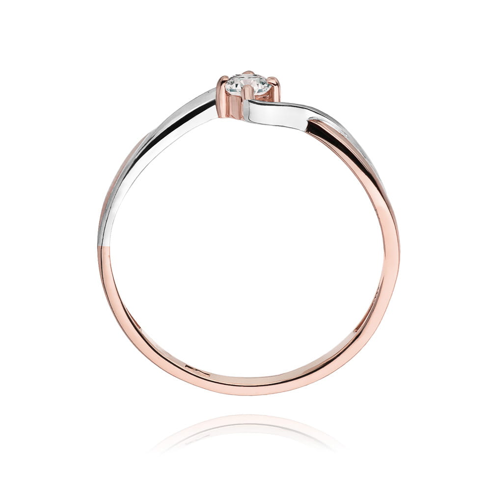 Auksinis Žiedas Su Deimantu