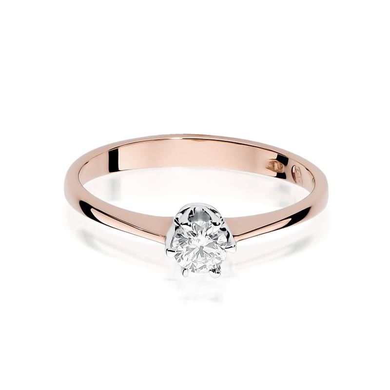 Auksinis Žiedas Su Deimantu