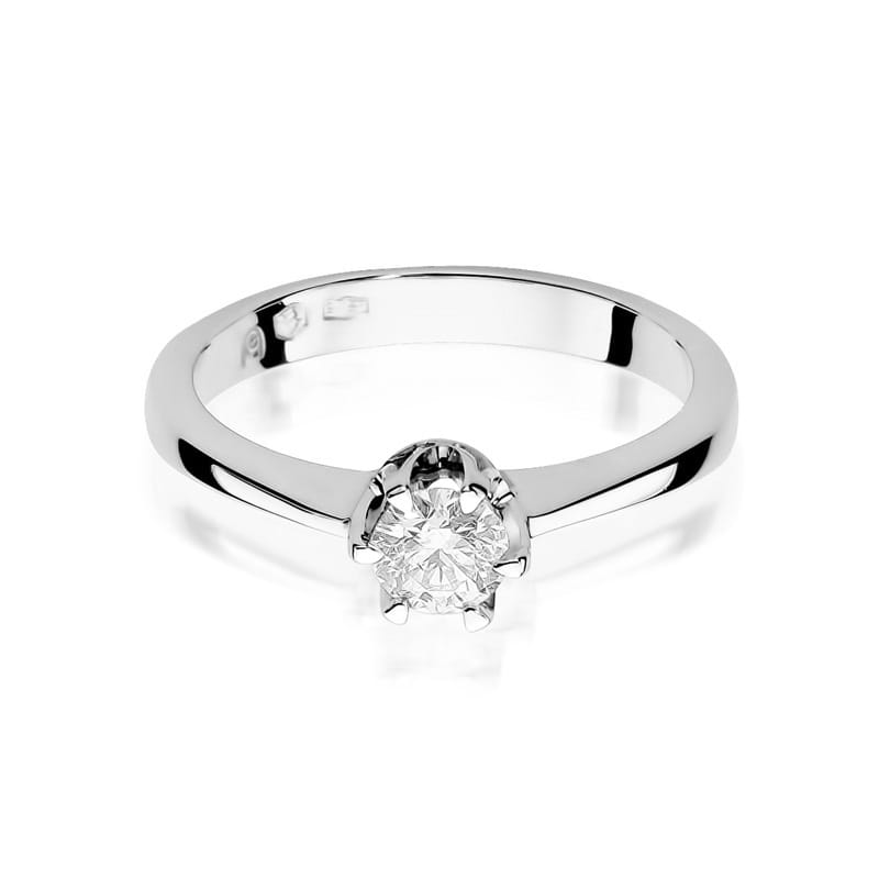 Auksinis Žiedas Su Deimantu