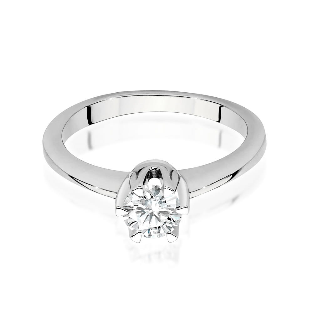 Auksinis Žiedas Su Deimantu