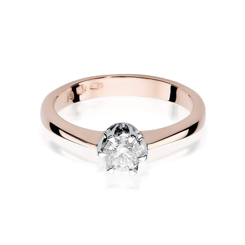 Auksinis Žiedas Su Deimantu