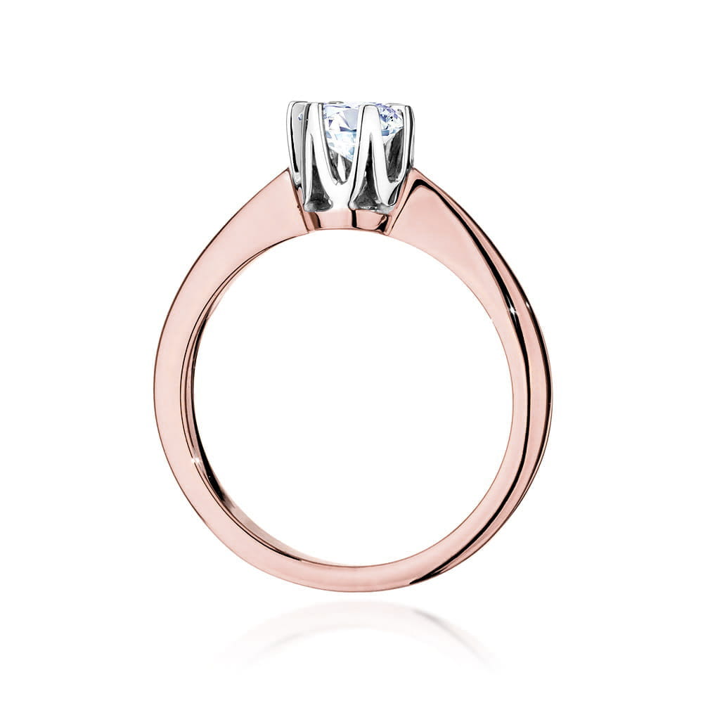 Auksinis Žiedas Su Deimantu