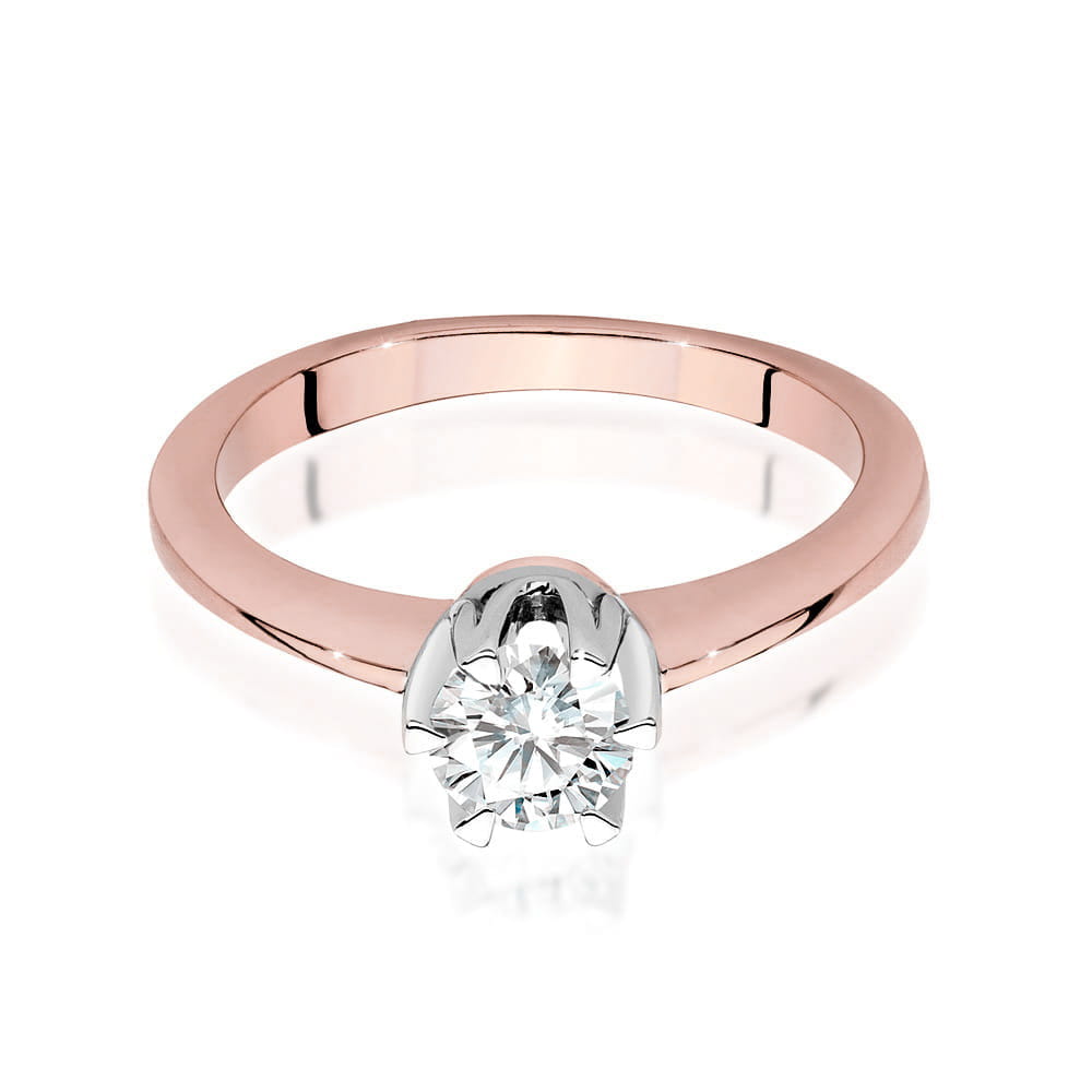 Auksinis Žiedas Su Deimantu