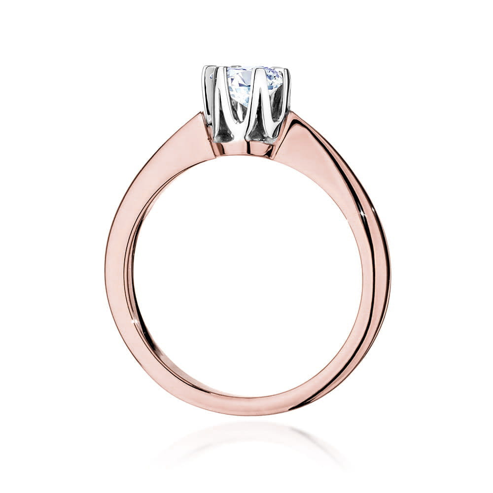 Auksinis Žiedas Su Deimantu