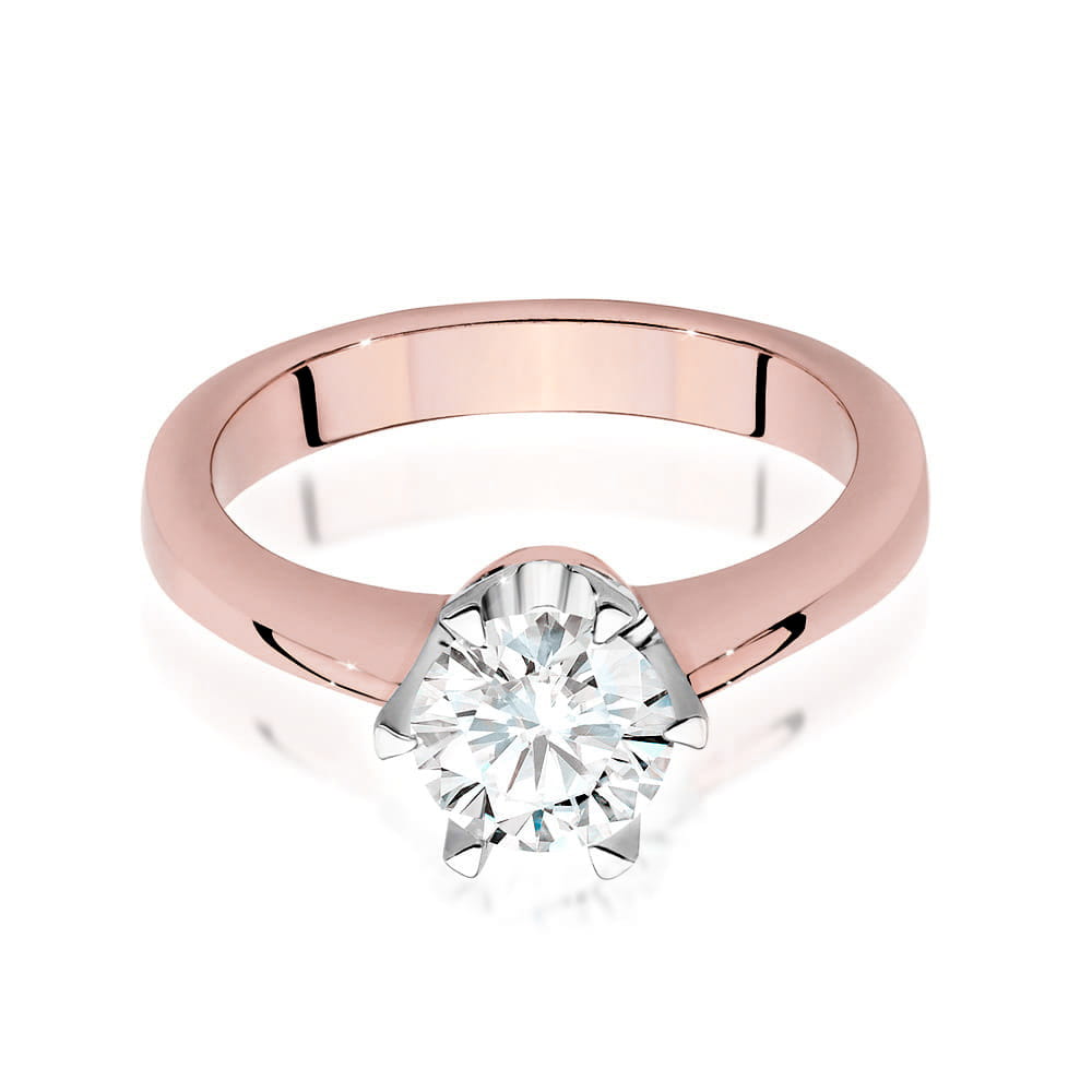 Auksinis Žiedas Su Deimantu