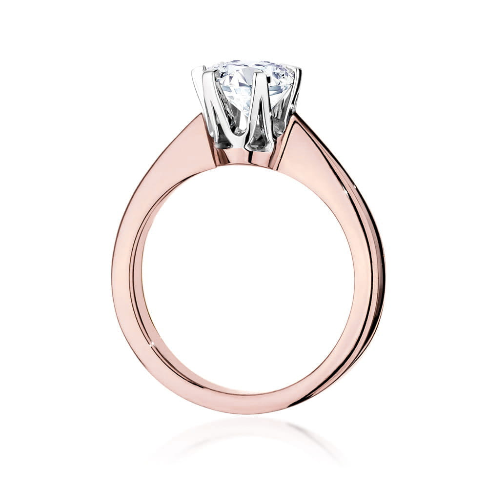 Auksinis Žiedas Su Deimantu