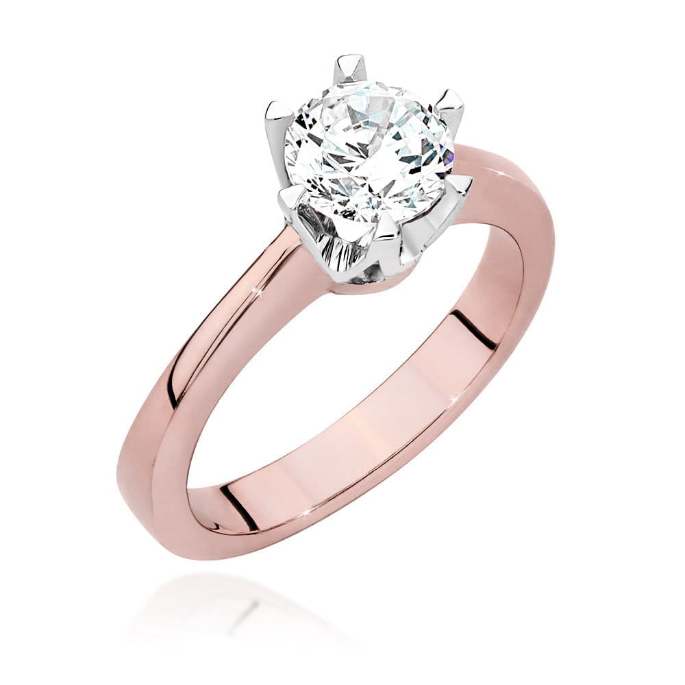 Auksinis Žiedas Su Deimantu