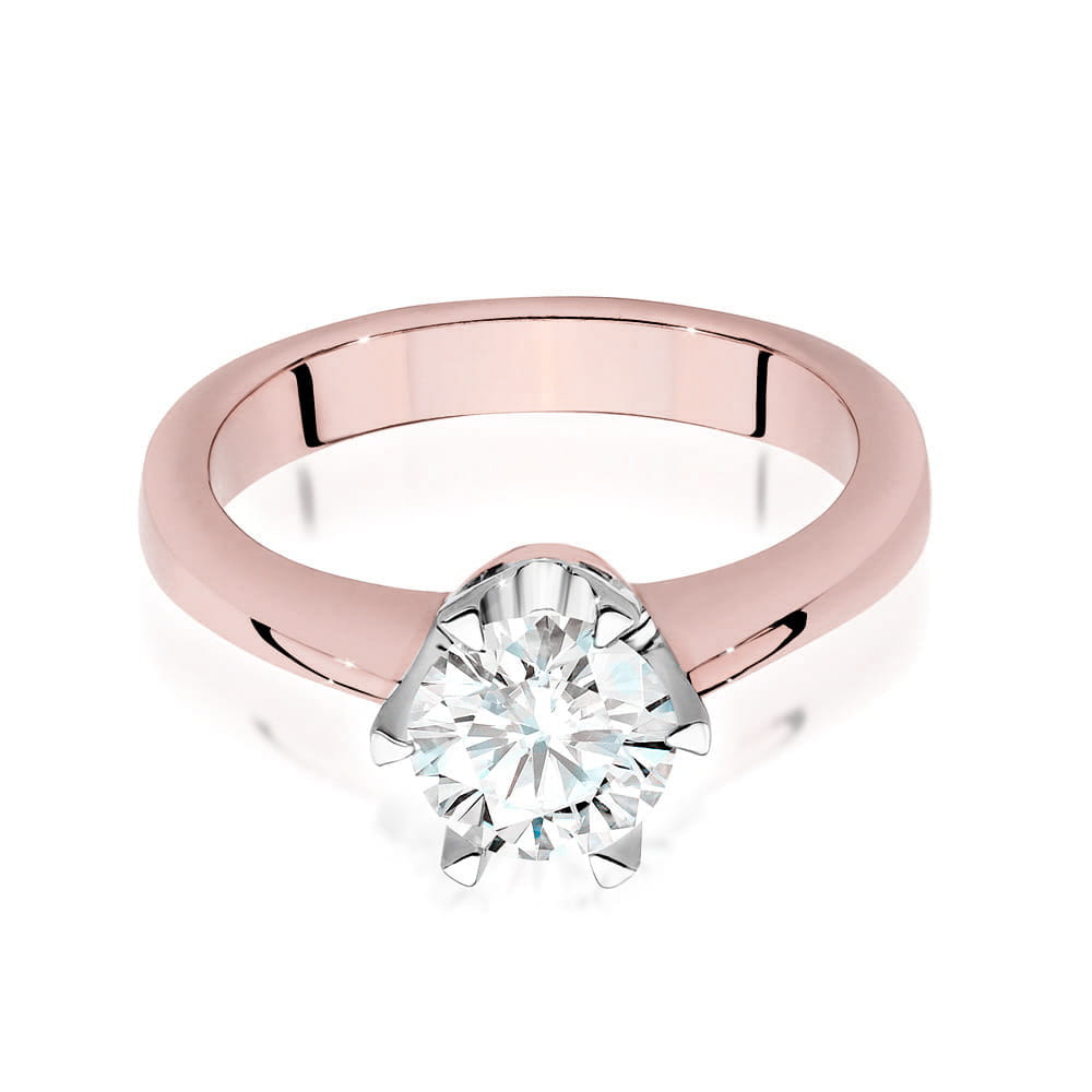 Auksinis Žiedas Su Deimantu