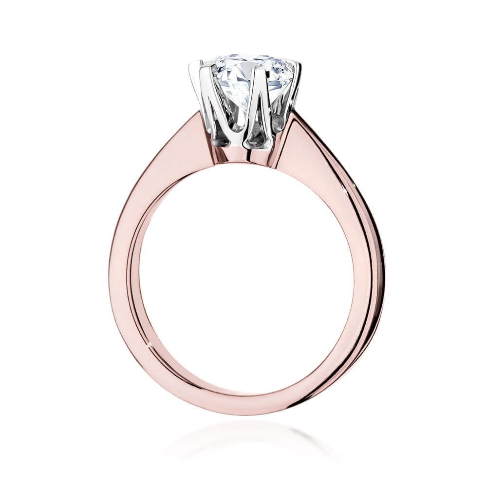 Auksinis Žiedas Su Deimantu