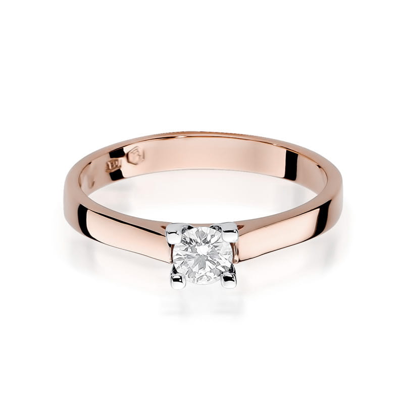 Auksinis Žiedas Su Deimantu