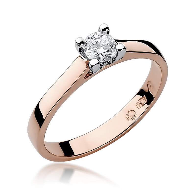 Auksinis Žiedas Su Deimantu