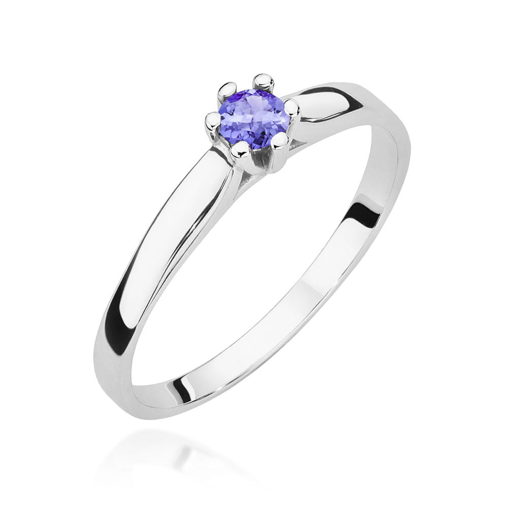 Auksinis Žiedas Su Tanzanitu