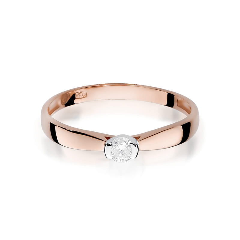 Auksinis Žiedas Su Deimantu