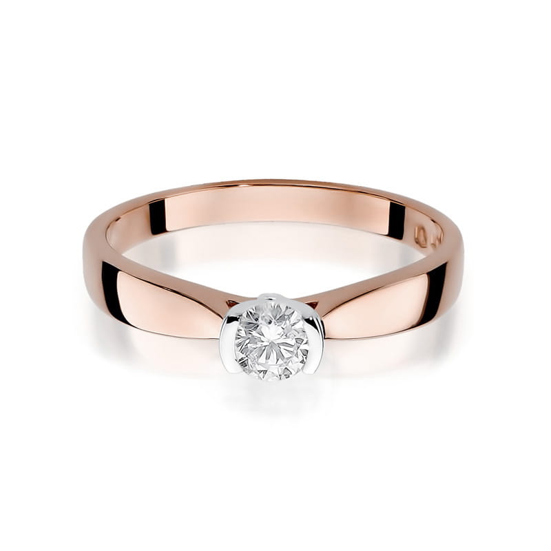 Auksinis Žiedas Su Deimantu