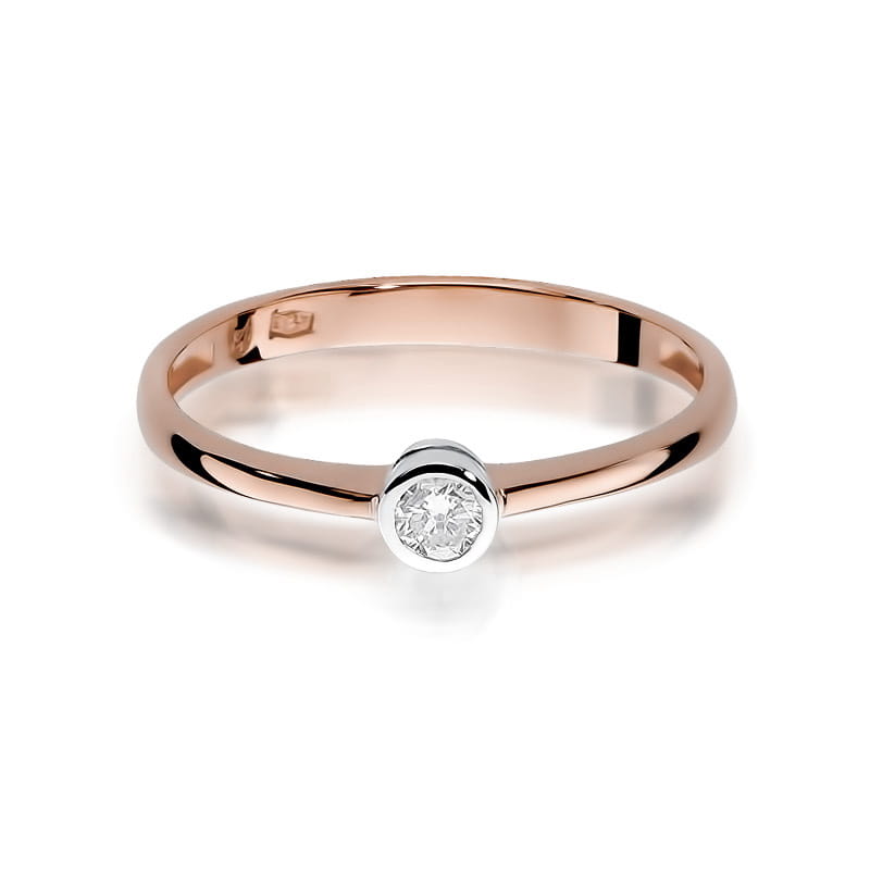 Auksinis Žiedas Su Deimantu