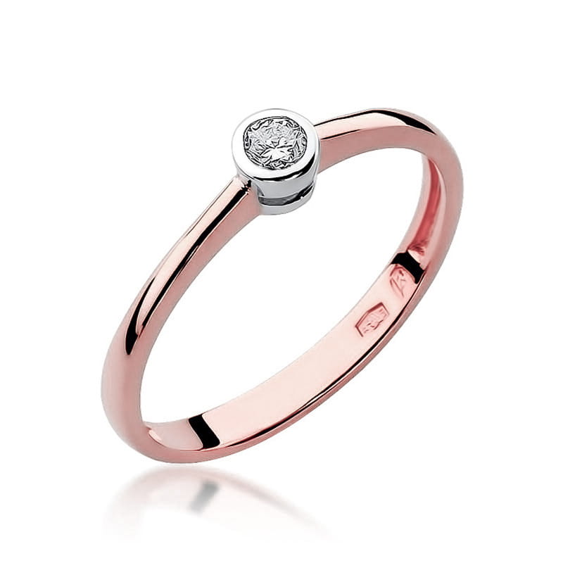 Auksinis Žiedas Su Deimantu