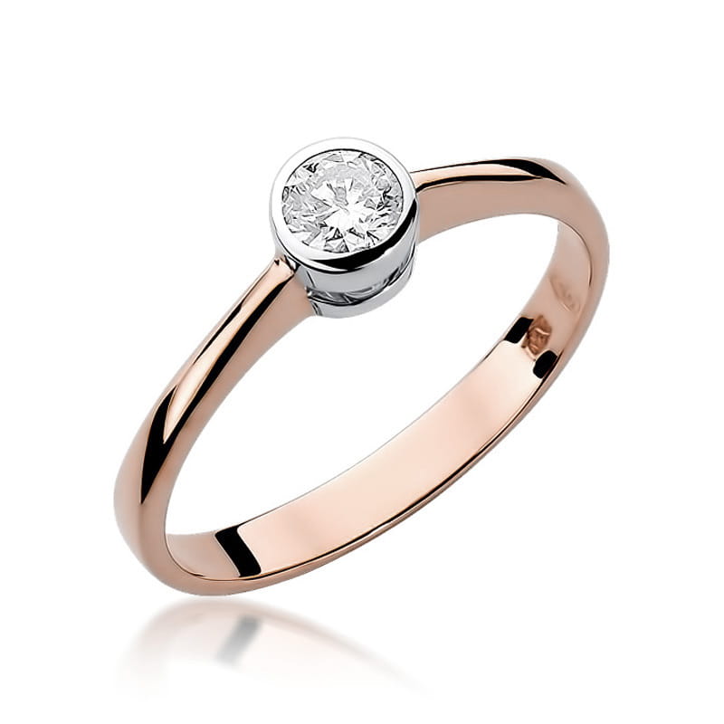 Auksinis Žiedas Su Deimantu