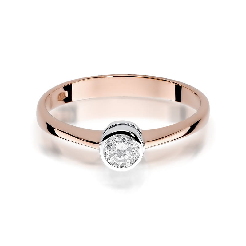 Auksinis Žiedas Su Deimantu