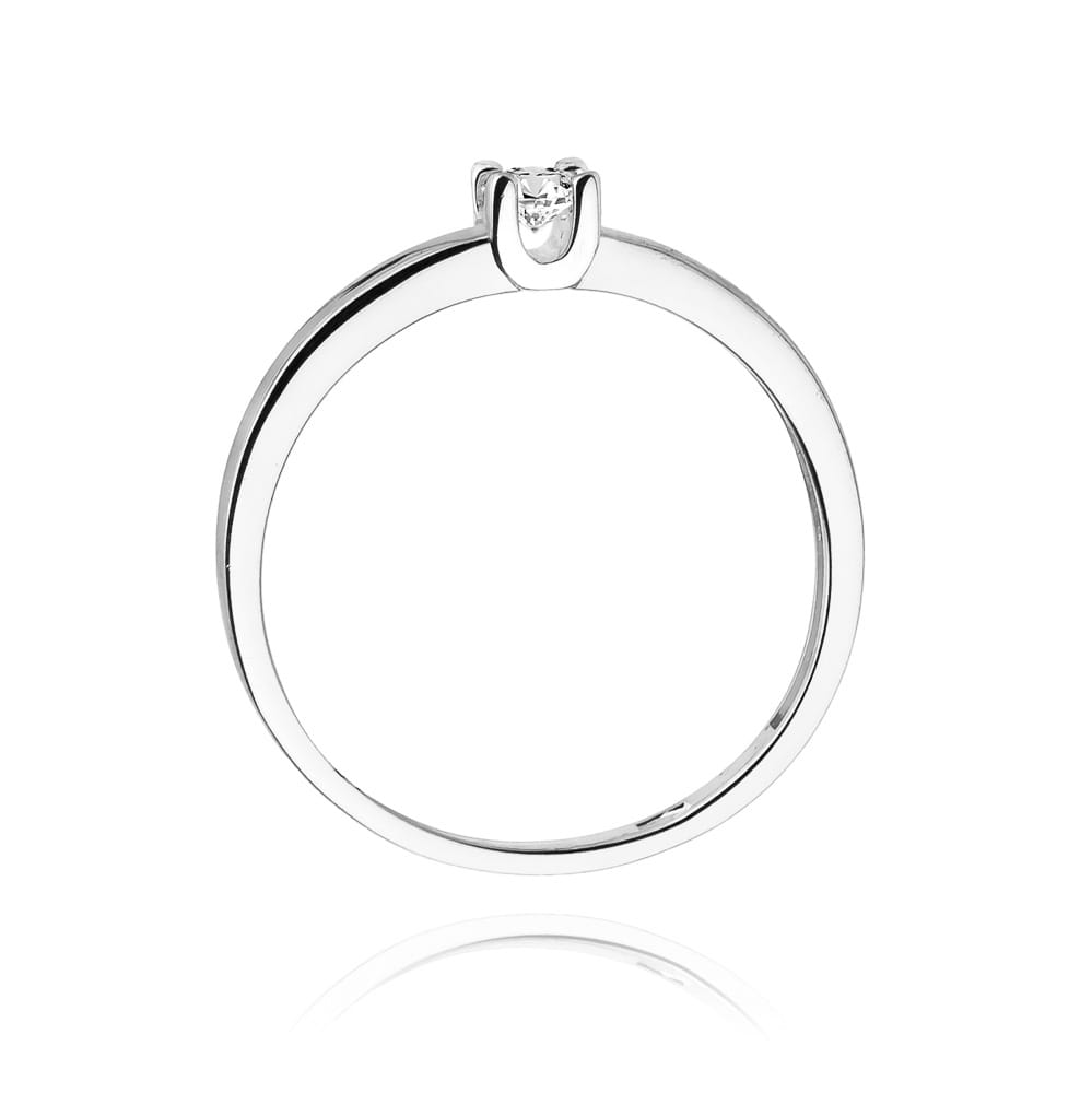 Auksinis Žiedas Su Deimantu