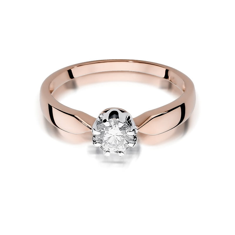 Auksinis Žiedas Su Deimantu