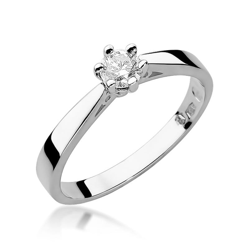 Auksinis Žiedas Su Deimantu