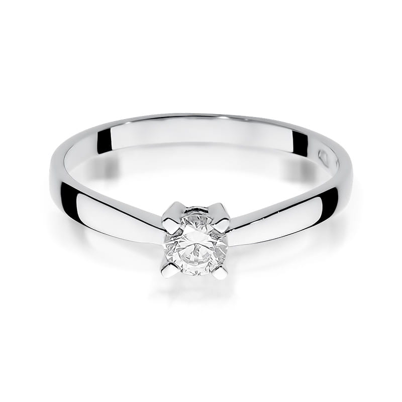 Auksinis Žiedas Su Deimantu