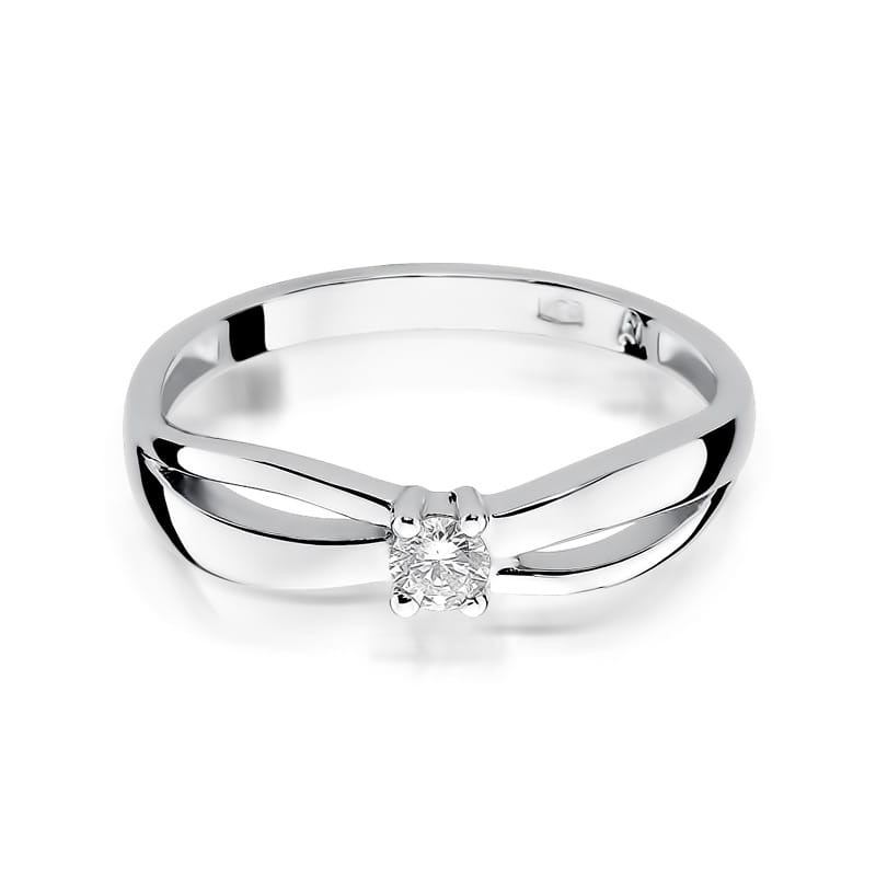 Auksinis Žiedas Su Deimantu