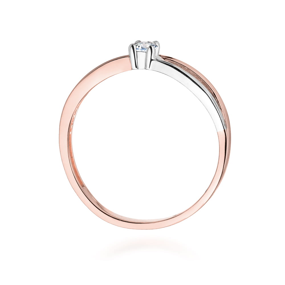 Auksinis Žiedas Su Deimantu