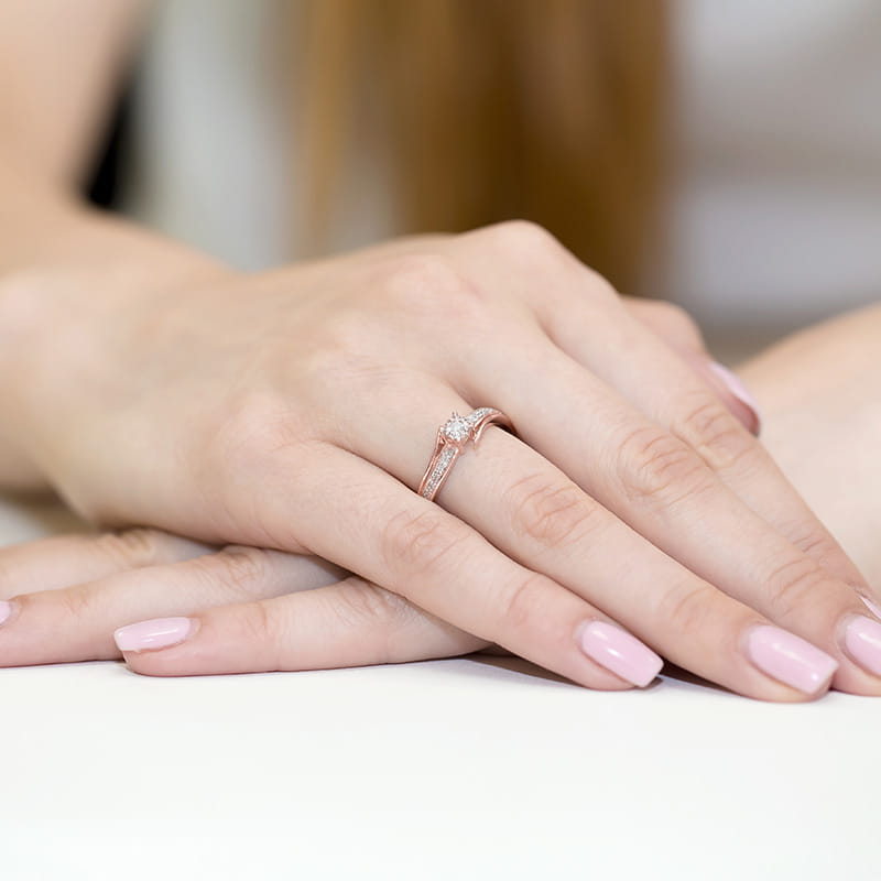 Gold Ring With Diamonds